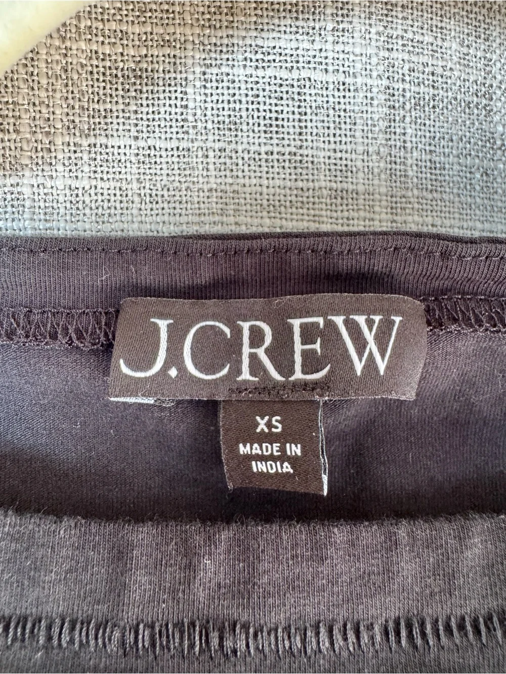 J. Crew Black stretch cotton Sleeveless black shell top XS